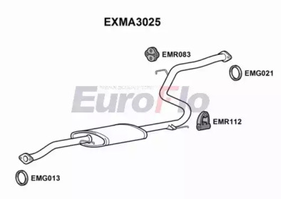 Амортизатор (EuroFlo: EXMA3025)