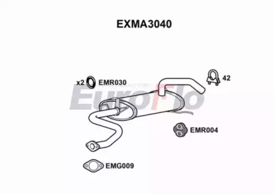 Амортизатор (EuroFlo: EXMA3040)