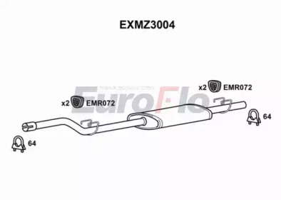 Амортизатор (EuroFlo: EXMZ3004)