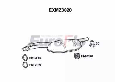 Амортизатор (EuroFlo: EXMZ3020)