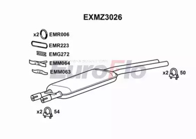 Амортизатор (EuroFlo: EXMZ3026)