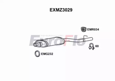 Амортизатор (EuroFlo: EXMZ3029)