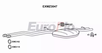 Амортизатор (EuroFlo: EXMZ3047)