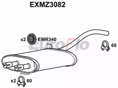 Амортизатор (EuroFlo: EXMZ3082)