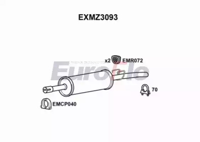 Амортизатор (EuroFlo: EXMZ3093)