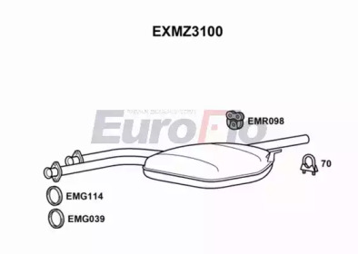 Амортизатор (EuroFlo: EXMZ3100)