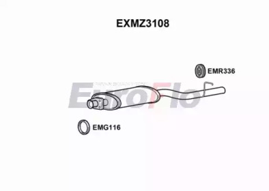 Амортизатор (EuroFlo: EXMZ3108)