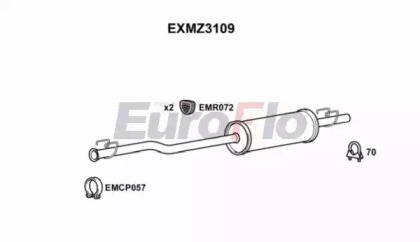 Амортизатор (EuroFlo: EXMZ3109)