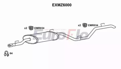 Амортизатор (EuroFlo: EXMZ6000)