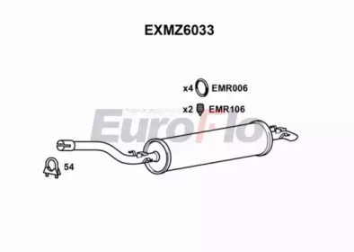 Амортизатор (EuroFlo: EXMZ6033)