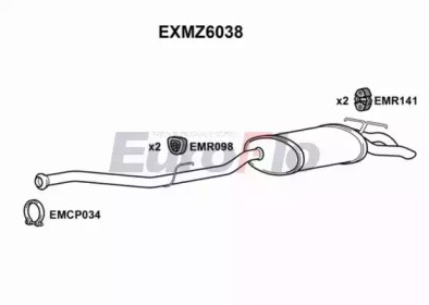 Амортизатор (EuroFlo: EXMZ6038)