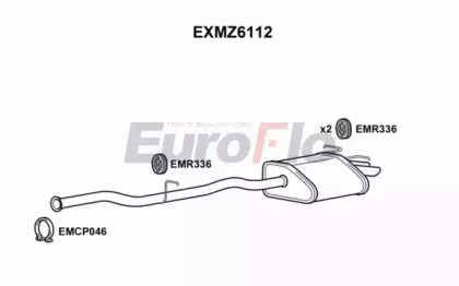 Амортизатор (EuroFlo: EXMZ6112)