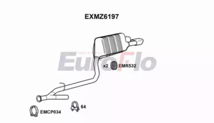 Амортизатор (EuroFlo: EXMZ6197)