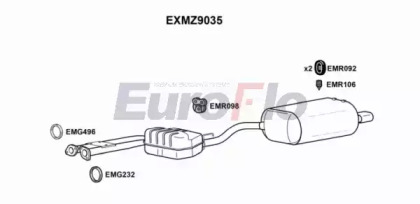 Амортизатор (EuroFlo: EXMZ9035)