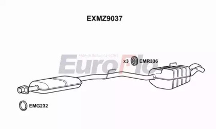 Амортизатор (EuroFlo: EXMZ9037)