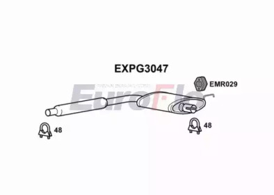 Амортизатор (EuroFlo: EXPG3047)