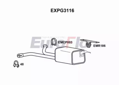 Амортизатор (EuroFlo: EXPG3116)