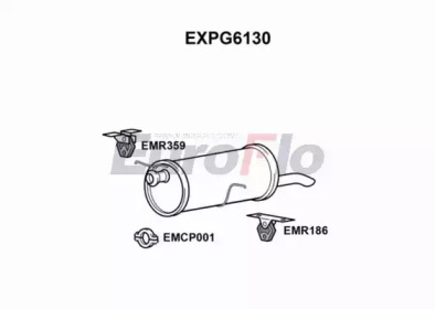 Амортизатор (EuroFlo: EXPG6130)