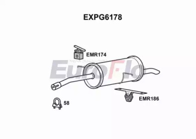 Амортизатор (EuroFlo: EXPG6178)