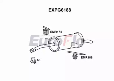 Амортизатор (EuroFlo: EXPG6188)