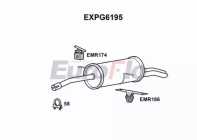 Амортизатор (EuroFlo: EXPG6195)