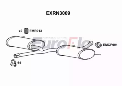 Амортизатор (EuroFlo: EXRN3009)