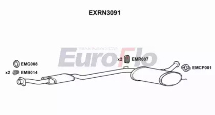 Амортизатор (EuroFlo: EXRN3091)