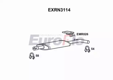 Амортизатор (EuroFlo: EXRN3114)