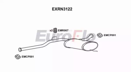 Амортизатор (EuroFlo: EXRN3122)