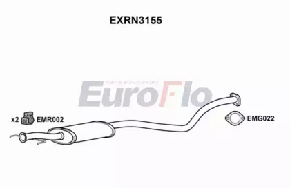 Амортизатор (EuroFlo: EXRN3155)