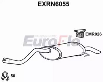 Амортизатор (EuroFlo: EXRN6055)