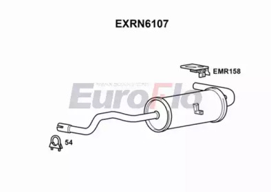 Амортизатор (EuroFlo: EXRN6107)