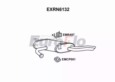 Амортизатор (EuroFlo: EXRN6132)