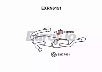 Амортизатор (EuroFlo: EXRN6151)