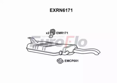 Амортизатор (EuroFlo: EXRN6171)