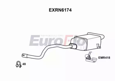 Амортизатор (EuroFlo: EXRN6174)