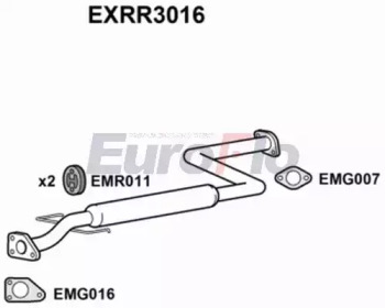 Амортизатор (EuroFlo: EXRR3016)