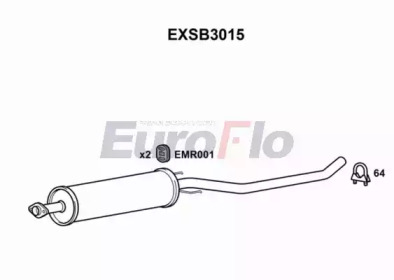 Амортизатор (EuroFlo: EXSB3015)