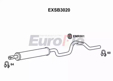 Амортизатор (EuroFlo: EXSB3020)