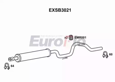 Амортизатор (EuroFlo: EXSB3021)