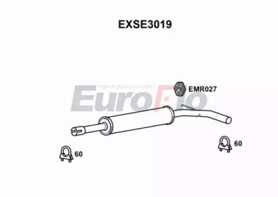 Амортизатор (EuroFlo: EXSE3019)