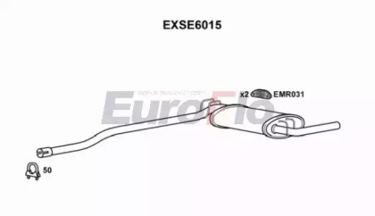 Амортизатор (EuroFlo: EXSE6015)