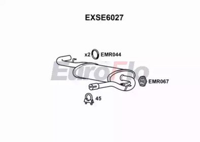 Амортизатор (EuroFlo: EXSE6027)