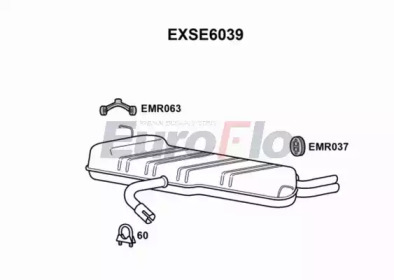 Амортизатор (EuroFlo: EXSE6039)