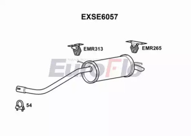 Амортизатор (EuroFlo: EXSE6057)