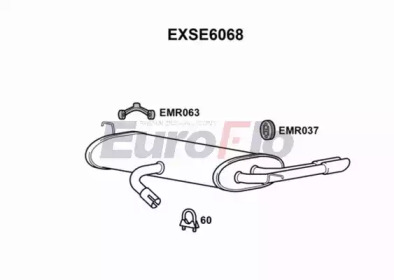 Амортизатор (EuroFlo: EXSE6068)