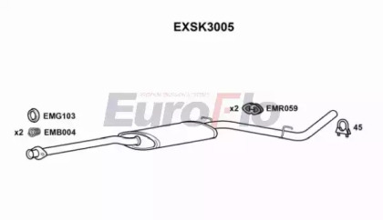 Амортизатор (EuroFlo: EXSK3005)