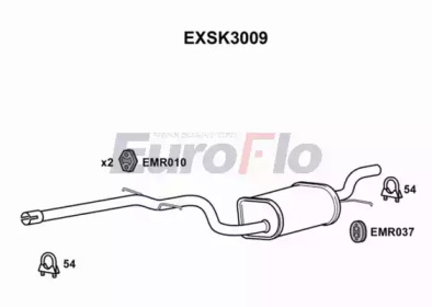 Амортизатор (EuroFlo: EXSK3009)