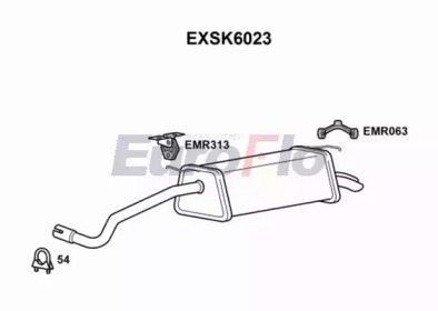 Амортизатор (EuroFlo: EXSK6023)