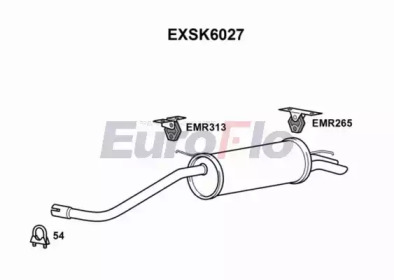 Амортизатор (EuroFlo: EXSK6027)